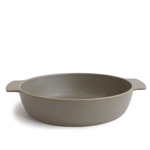 【ARITA JIKI】 pot dish (L) gray 耐熱皿 有田焼 29536