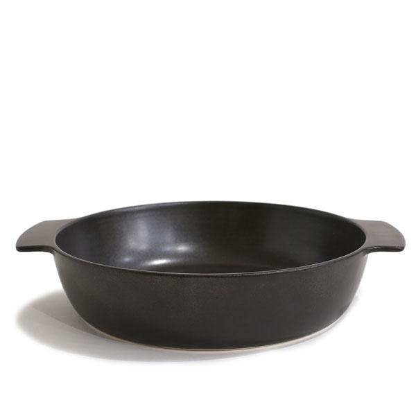 【ARITA JIKI】 pot dish (L) black 耐熱皿 有田焼 29537
