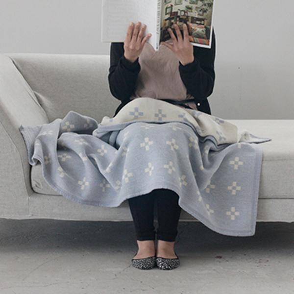 【正規取扱店】KLIPPAN シュニールコットン ハーフブランケット シャーンスンド(SIZE:約9...