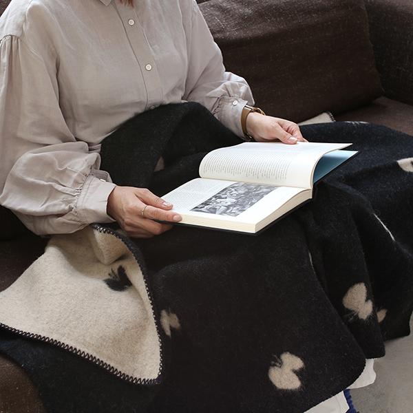 【正規取扱店】KLIPPAN ウールハーフブランケット CHOUCHO  KP892561(90cm...