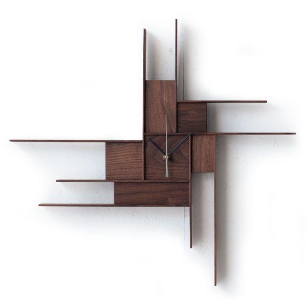 2are3 KAY6 WALNUT×1.3 (ウォールナット エスプリ別注モデル) 壁掛時計 丹羽望...