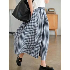 パンツ レディース きれいめ ワイド 夏 チェ...の詳細画像4
