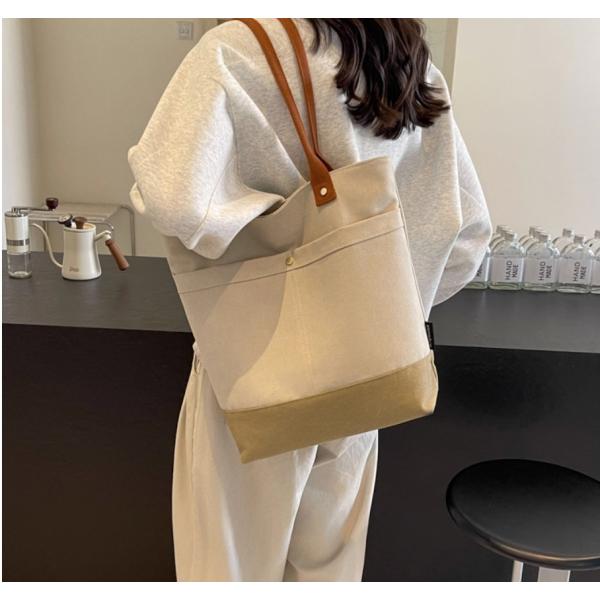 トートバッグ レディース 帆布 軽い 通勤バッグ a4 ファスナー 肩掛けバッグ 大きめ 大容量 軽...