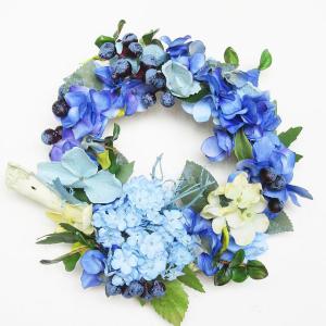 紫陽花(あじさい)手作り ハンドメイドリース f...の商品画像