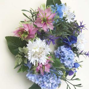 紫陽花(あじさい)リース 初夏から夏の爽やか可...の詳細画像5