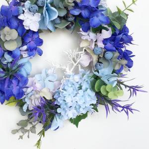 あじさい(紫陽花)アレンジメント手作りリース ...の詳細画像2