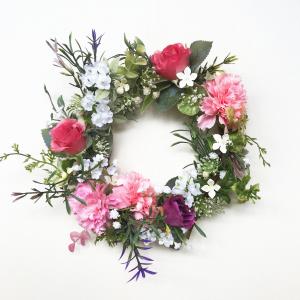 カーネーションと薔薇の ハンドメイドリース飾り...の詳細画像4