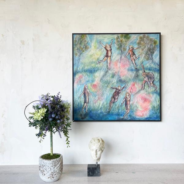 オリジナル絵画 油彩　タイトル Something Happiness_7