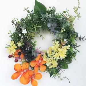 お正月リースオブジェ もち花と薔薇アレンジ nyb-15 : エッセンス