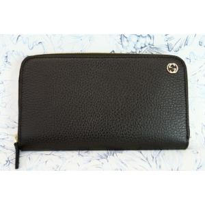 グッチ 長財布 GUCCI 449347 GG CHARM CALF LEATHER DARK BR...