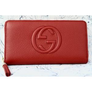 グッチ 長財布 GUCCI 598187 SOHO CELLARIUS SPECIAL PRODUCTION ソーホー ラウンドファスナー インターロッキングG レザータッセル 男女兼用 赤｜essenceofstyle