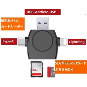 SD/MicroSDともにOK.  Lightning/TYPE-C/USB-A/Micro-USB     iPhone