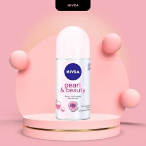 ニベア NIVEA ロールオンデオドラント パール＆ビューティ 50ml PEARL BEAUTY DESODORANTE ROLL ON 制汗剤 汗抑制 父の日｜essenciasshop