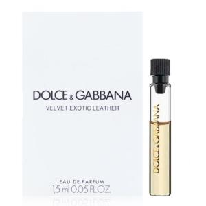 DOLCE＆GABBANA D＆G ベルベット エキゾチック レザー「チューブサンプル」EDP 1.5ml VELVET EXOTIC LEATHER ミニ香水母の日｜essenciasshop