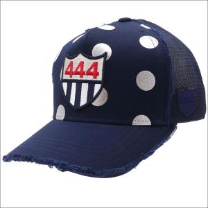 YOSHINORI KOTAKE(ヨシノリコタケ)  FOIL DOT 444 LOGO MESH CAP (キャップ)  NAVY 251-001116-017x【新品】(ヘッドウェア)｜essense