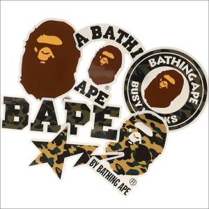 A BATHING APE (エイプ)  1ST CAMO A BATHING APE STICKER SET (ステッカー 6枚セット)  MULTI 1D80-182-040 290-004386-019-【新品】(グッズ)｜essense