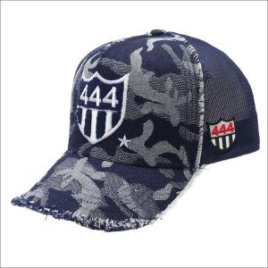 YOSHINORI KOTAKE(ヨシノリコタケ) 444 CAMO DENIM MESH CAP (キャップ) NAVY CAMO 251-001201-017x【新品】(ヘッドウェア)｜essense