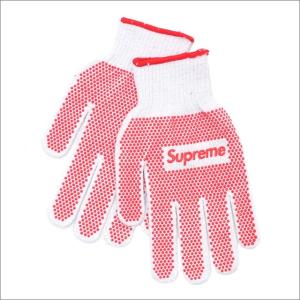 シュプリーム SUPREME Grip Work Gloves (軍手)(手袋) WHITExRED 290-004612-013+【新品】(グッズ)｜essense