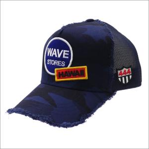 YOSHINORI KOTAKE(ヨシノリコタケ) WAVE STORES MESH CAP (キャップ) NAVY CAMO 251-001249-017x【新品】(ヘッドウェア)｜essense