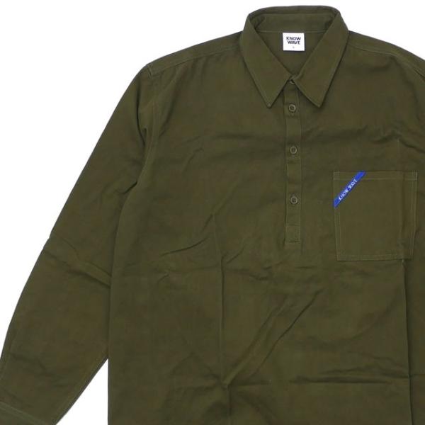 ノーウェーブ Know Wave Call Sign Pullover Shirt 長袖シャツ GR...