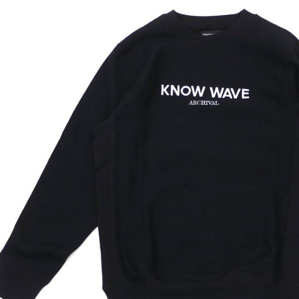 ノーウェーブ Know Wave Archival Crewneck スウェット BLACK ブラッ...