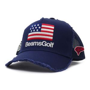 新品 ヨシノリコタケ YOSHINORI KOTAKE x ビームスゴルフ BEAMS GOLF MESH CAP 21 メッシュ キャップ NAVY ネイビー 紺 251001462017 ヘッドウェア｜essense