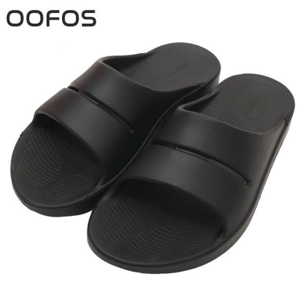 新品 ウーフォス OOFOS OOahh ウーアー リカバリー サンダル BLACK 2920002...