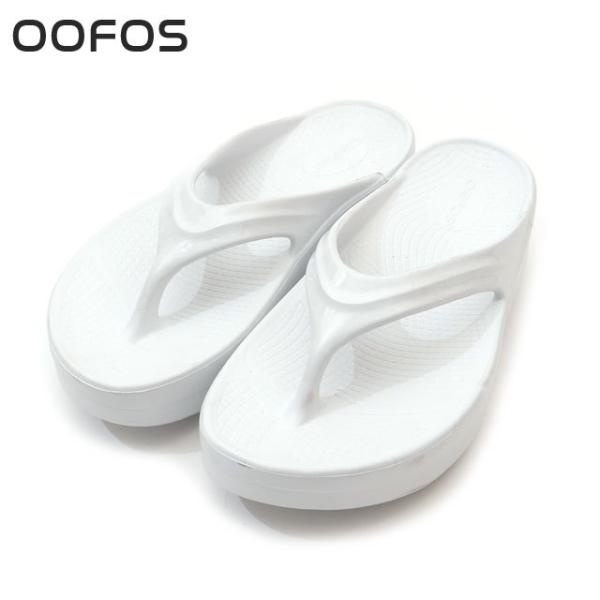 新品 ウーフォス OOFOS OOmega PLAT FM ウーメガ リカバリー サンダル WHIT...