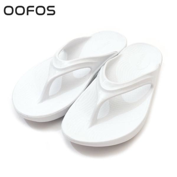 新品 ウーフォス OOFOS OOLALA ウーララ リカバリー サンダル WHITE ホワイト 白...