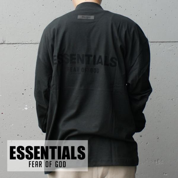 新品 エッセンシャルズ ESSENTIALS COTTON L/S TEE 長袖Tシャツ BLACK...