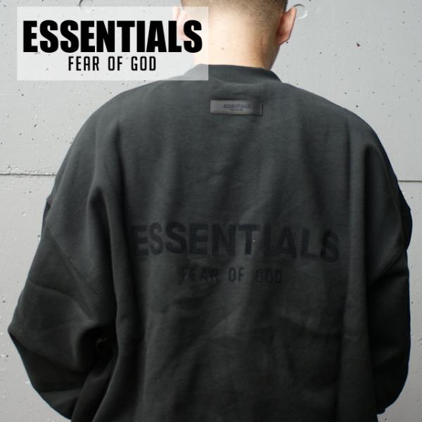 新品 エッセンシャルズ ESSENTIALS CREWNECK SWEAT スウェット BLACK ...