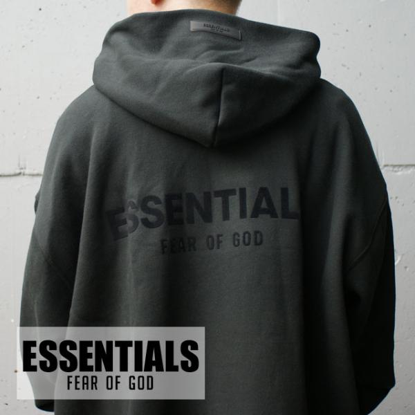 新品 エッセンシャルズ ESSENTIALS RELAX HOODIE パーカー BLACK ブラッ...