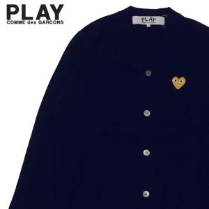 新品 プレイ コムデギャルソン PLAY COMME des GARCONS MENS GOLD HEART WOOL CARDIGAN カーディガン NAVY ネイビー 紺 231000369157 TOPS｜essense