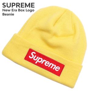 新品 シュプリーム SUPREME New Era Box Logo Beanie ビーニー PALE YELLOW イエロー 253000644118 ヘッドウェア｜essense