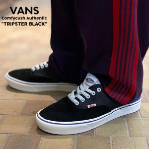 新品 バンズ VANS x トリップスター TRIPSTER Comfycush Authentic オーセンティック スニーカー BLACK ブラック 黒 291003051211 フットウェア｜essense