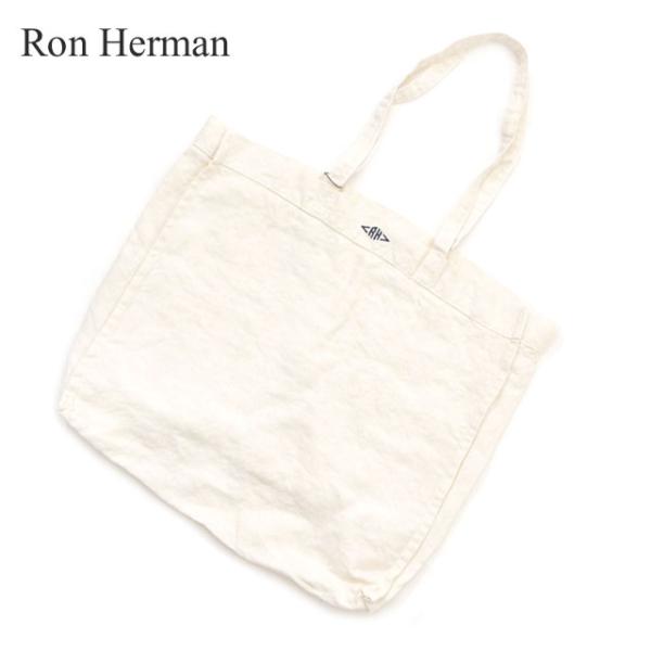 新品 ロンハーマン Ron Herman Linen Grocery Bag トートバッグ WHIT...