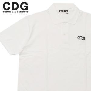 新品 シーディージー CDG コムデギャルソン COMME des GARCONS PATCH POLO SHIRT ポロシャツ WHITE ホワイト 218000439070 TOPS｜essense