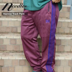 新品 ニードルズ NEEDLES Narrow Track Pant Poly Smooth ナロー トラック パンツ WINE ワイン ニードルス ネペンテス 249000759033 パンツ｜essense