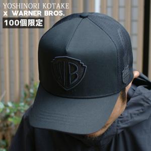 [100個限定!!] 新品 ヨシノリコタケ YOSHINORI KOTAKE x BARNEYS NEWYORK x WARNER BROS. WB LOGO MESH CAP 251001663011 ヘッドウェア｜essense