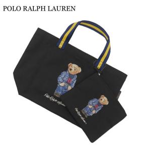 新品未使用 ポロベア ハンドバッグ POLO BEAR Shoulder TOTE BAG ポロベア刺繍 本革ハンドル トートバッグ
