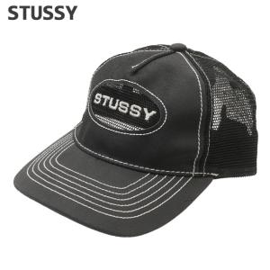 新品 ステューシー STUSSY CUT OUT LEATHER TRUCKER CAP キャップ 265001877011 ヘッドウェア｜essense