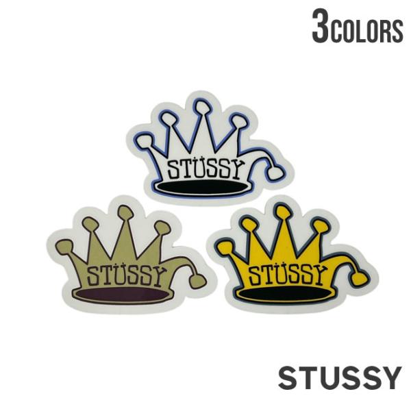新品 ステューシー STUSSY CROWN STICKER ステッカー シール クラウン 王冠 ス...