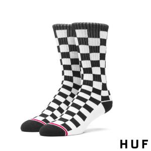 新品 HUF (ハフ) RUDE BOY CREW SOCKS [ソックス][靴下] WHITExBLACK 999-005053-010｜essense