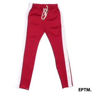 新品 EPTM (エピトミ) TECHNO TRACK PANTS [トラックパンツ] REDxWHITE 999-005063-043｜essense