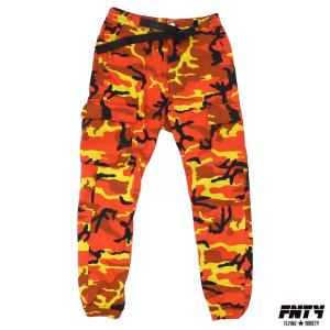 新品 FNTY (フライングナインティー) CAMO JOGGER PANTS [ジョガーパンツ] ORANGE 999-005086-038｜essense