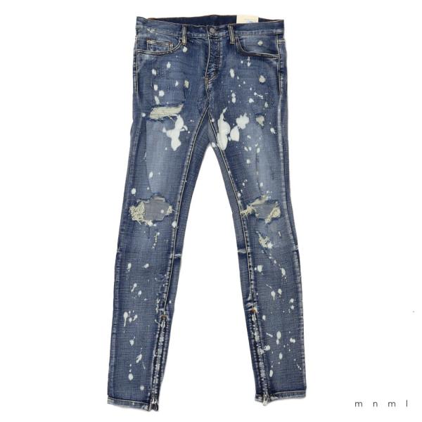 新品 mnml (ミニマル) M1 Stretch Splash Denim Pants[デニムパン...