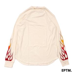新品 EPTM (エピトミ)FLAME L/S TEE[長袖Tシャツ]VINTAGE WHITE999-005245-030(TOPS)｜essense