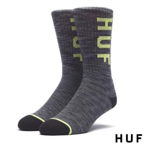 【数量限定特別価格】 新品 HUF (ハフ)MELANGE OG LOGO SOCK[ソックス][靴下]BLACK999-005282-011(グッズ)｜essense