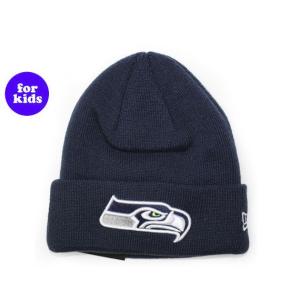 新品 NEW ERA (ニューエラ)ffne2769178SEATTLE SEAHAWKS 子供用 ニットキャップNAVY 620-006891-017(ヘッドウェア)｜essense