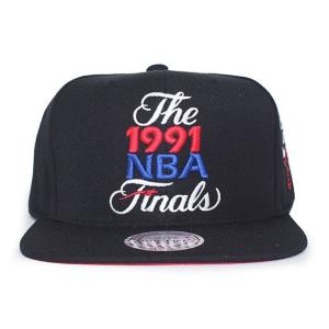 新品 Mitchell & Nesscnfmnchb308BULLS NBA FINALS 1991スナップバックキャップBLACK 620-006960-011(ヘッドウェア)｜essense